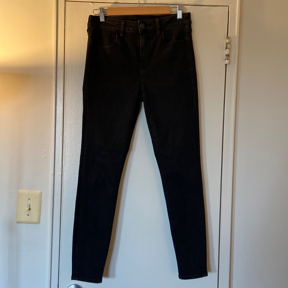AE Next Level black high waist skinny jeans